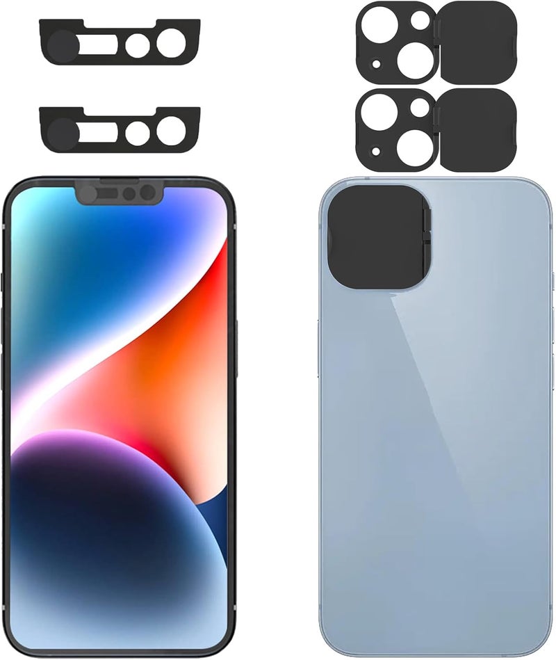 EYSOFT Privacy Cover Compatible for iPhone 14 /iPhone 14 Plus Front Camera Cover,Protect Privacy and Security But Not Affect Facial Recognition（2Pack） - Image 1